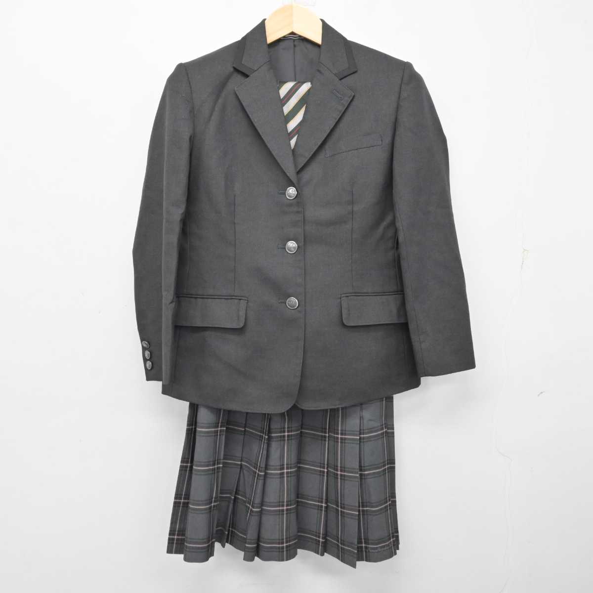 中古】奈良県 奈良朱雀高等学校 女子制服 4点 (ブレザー