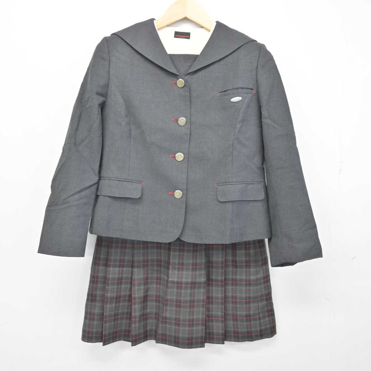 人気豊富な東京 安田学園高等学校 女子制服 4点（ブレザー・スカート）sf001908 学生服