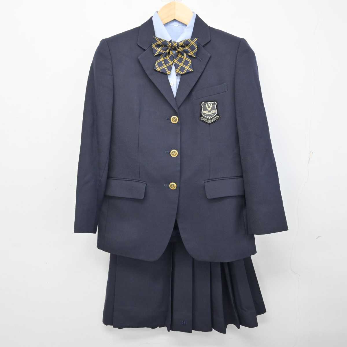 中古】大阪府 追手門学院高等学校 女子制服 5点 (ブレザー・ニット・シャツ・スカート) sf059525 | 中古制服通販パレイド