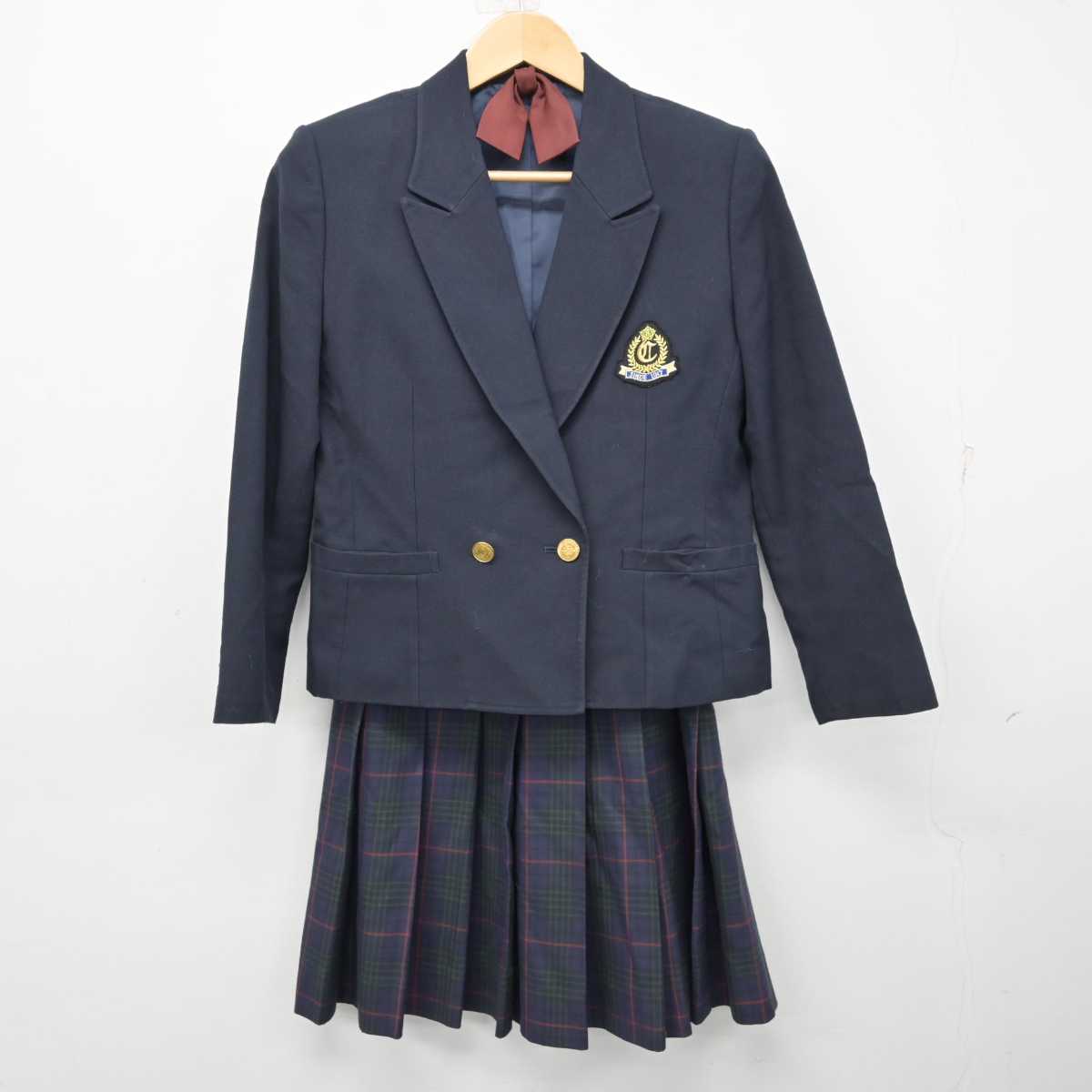 中古】福岡県 筑紫中央高等学校 女子制服 4点 (ブレザー・ベスト・スカート) sf059643 | 中古制服通販パレイド