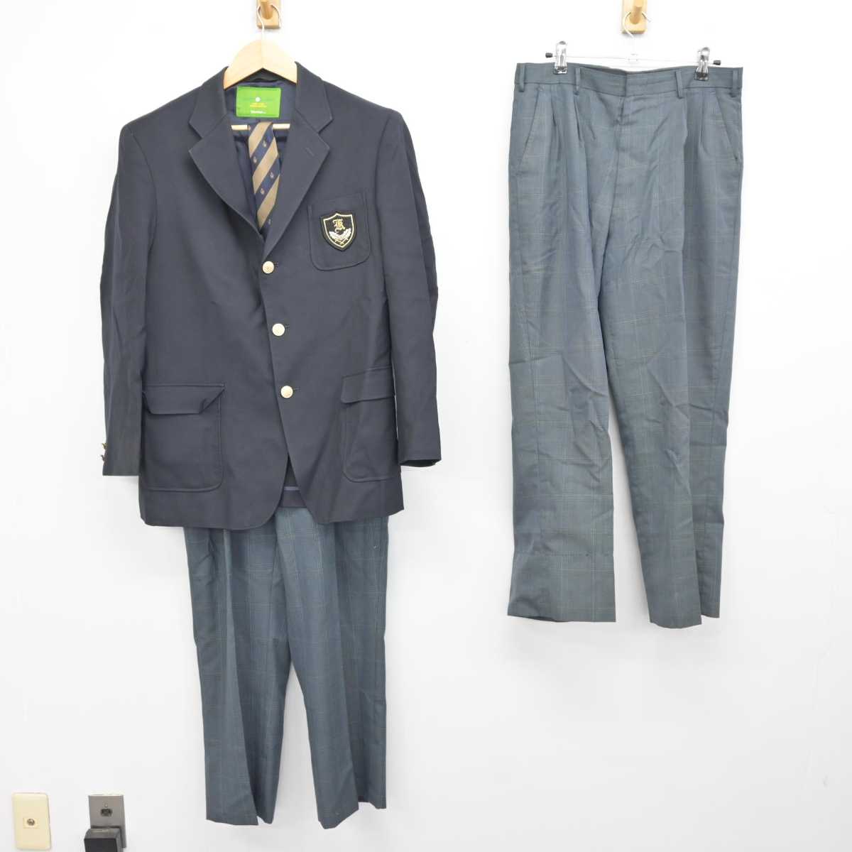 中古】千葉県 柏井高等学校 男子制服 4点 (ブレザー・ズボン) sf059645 | 中古制服通販パレイド