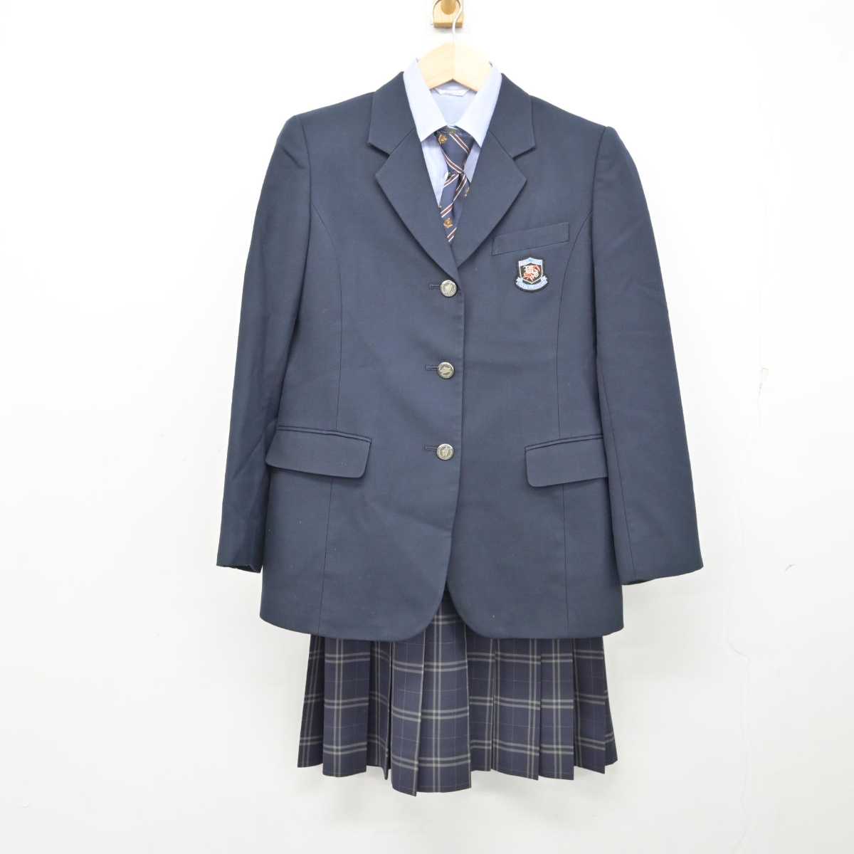 中古】岡山県 和気閑谷高等学校 女子制服 5点 (ブレザー・ニット・シャツ・スカート) sf059730 | 中古制服通販パレイド