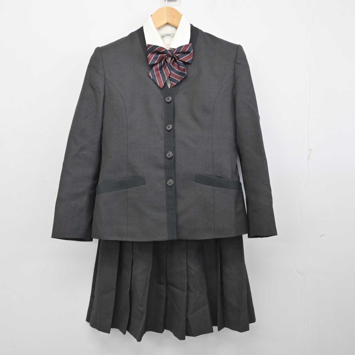 【中古】北海道 北海学園札幌高等学校 女子制服 5点 (ブレザー・ニット・シャツ・スカート) sf059862