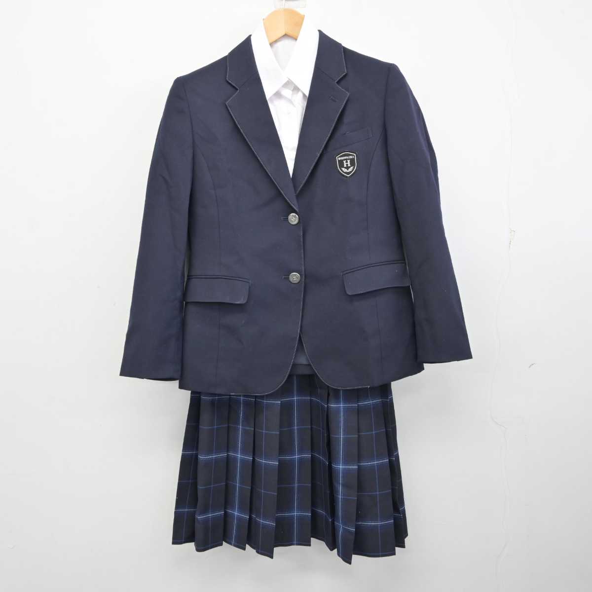 【中古】北海道 札幌市立北都中学校 女子制服 3点 (ブレザー・シャツ・スカート) sf059874