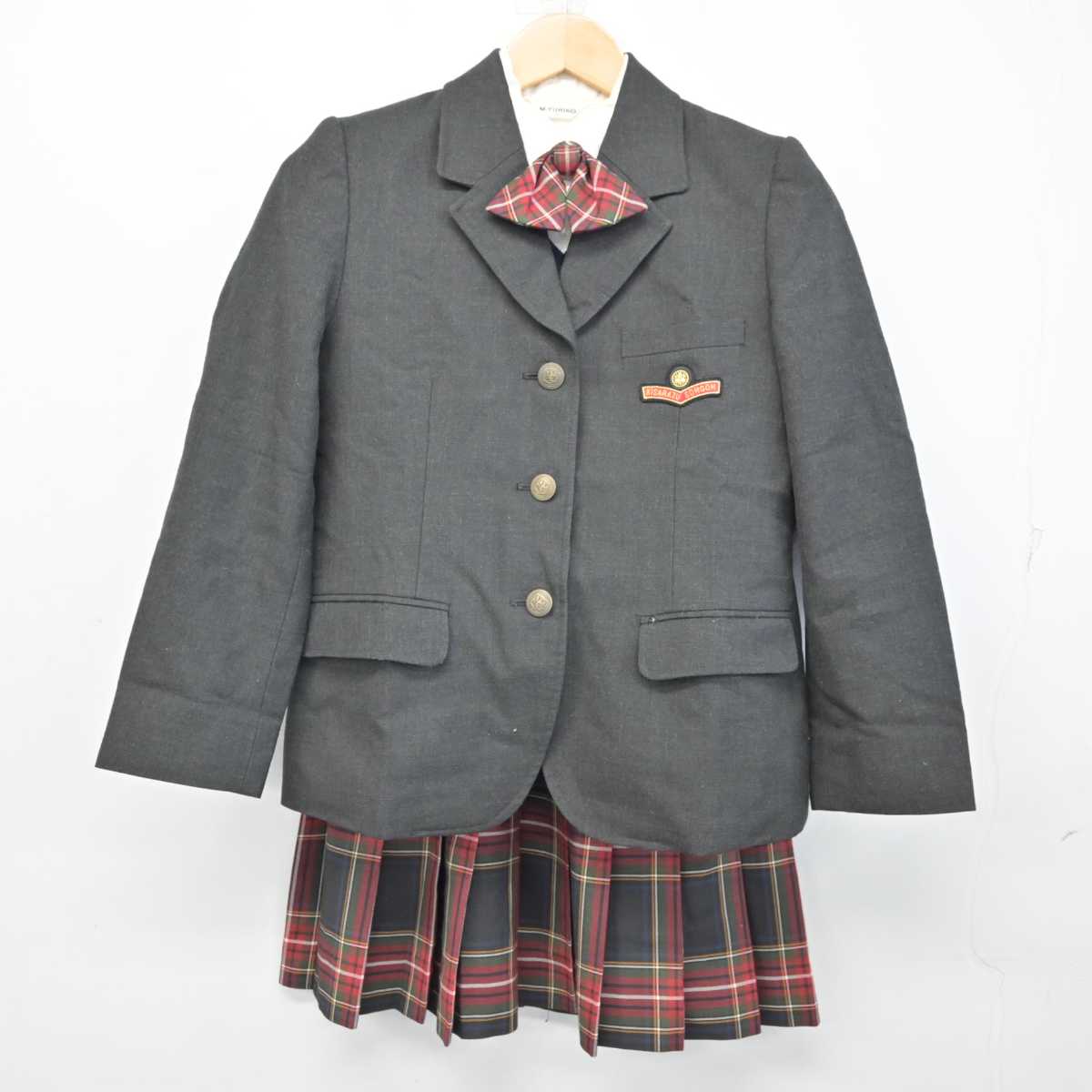 中古】千葉県 木更津総合高等学校 女子制服 5点 (ブレザー・ニット 