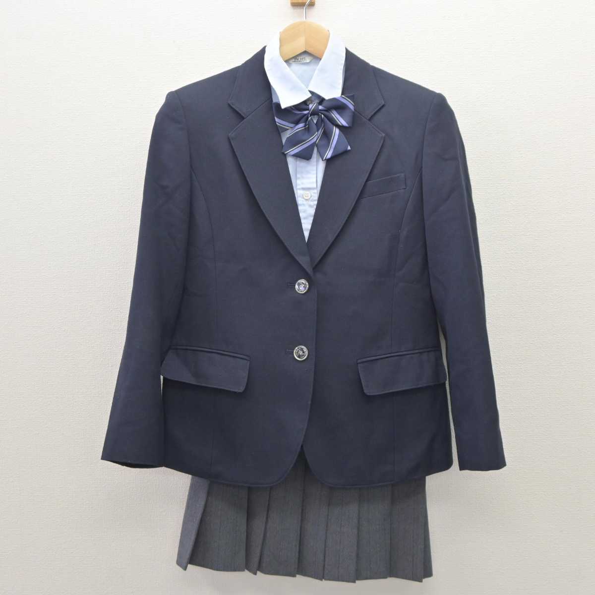 中古】千葉県 不二女子高等学校 女子制服 5点 (ブレザー・シャツ・スカート) sf060007 | 中古制服通販パレイド