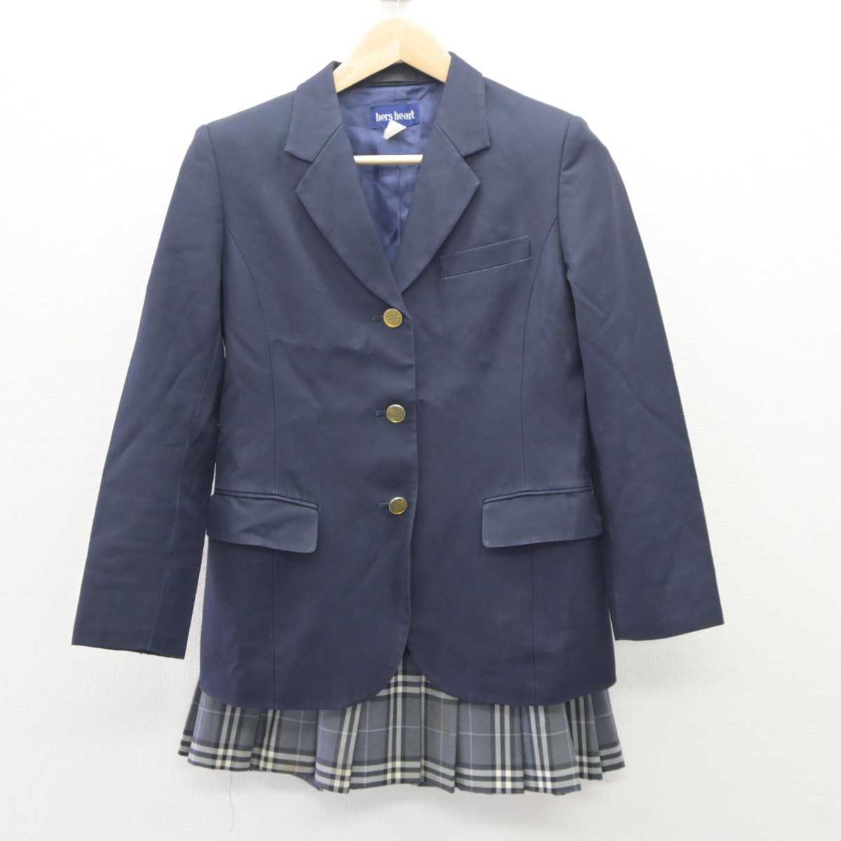 【中古】神奈川県 藤沢総合高等学校 女子制服 2点 (ブレザー・スカート) sf060106