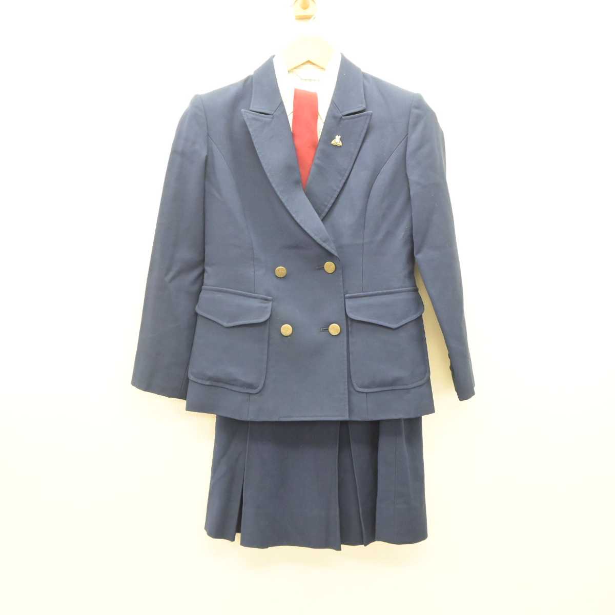 【中古】熊本県 熊本学園大学付属高等学校 女子制服 4点 (ブレザー・シャツ・スカート) sf060119