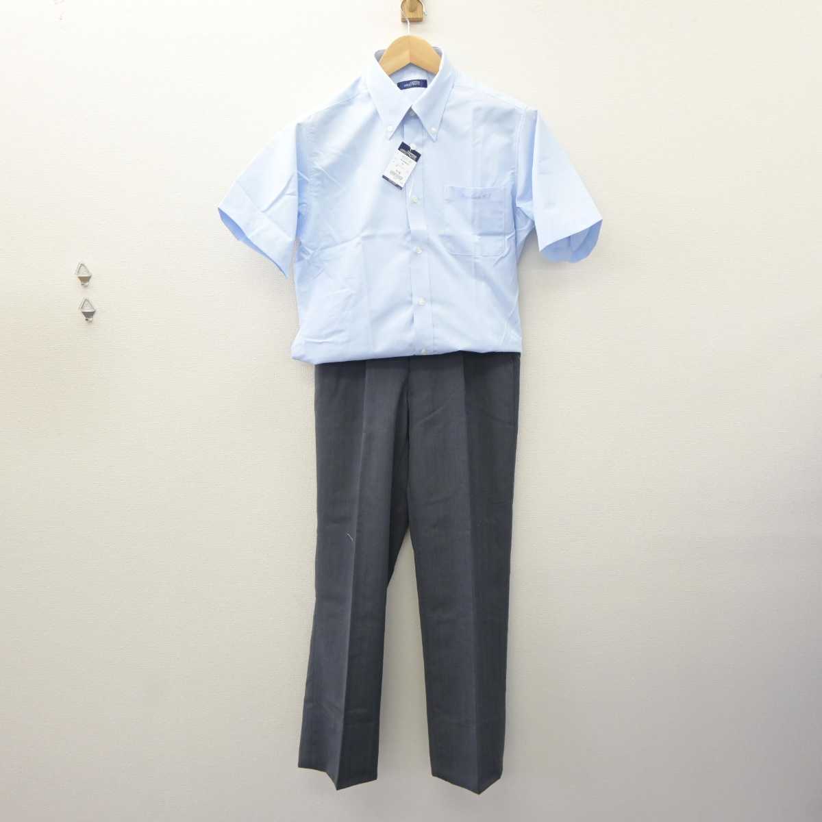 【中古】埼玉県 松伏高等学校 男子制服 2点 (シャツ・ズボン) sf060170