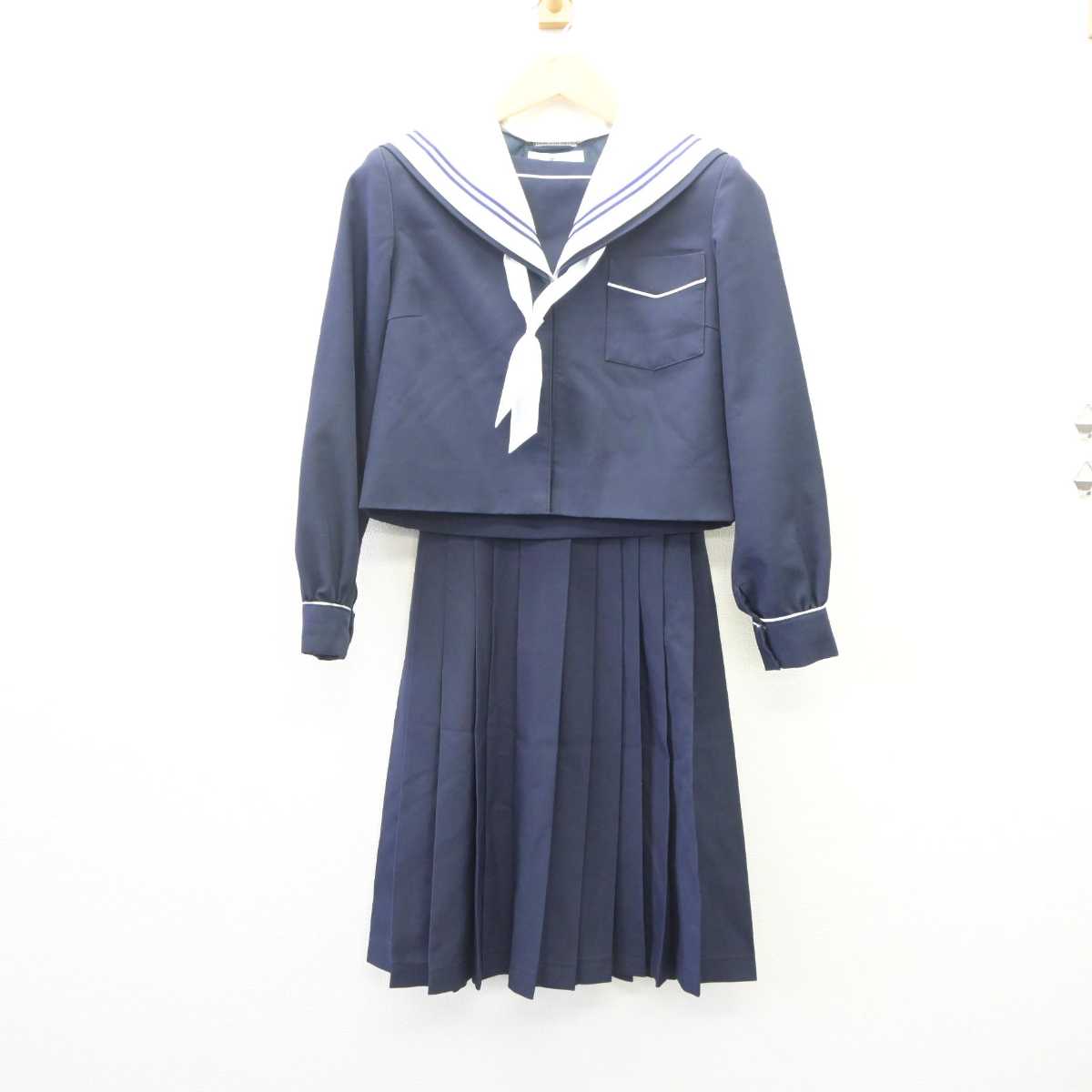 中古】静岡県 蜆塚中学校 女子制服 3点 (セーラー服・スカート) sf060277 | 中古制服通販パレイド