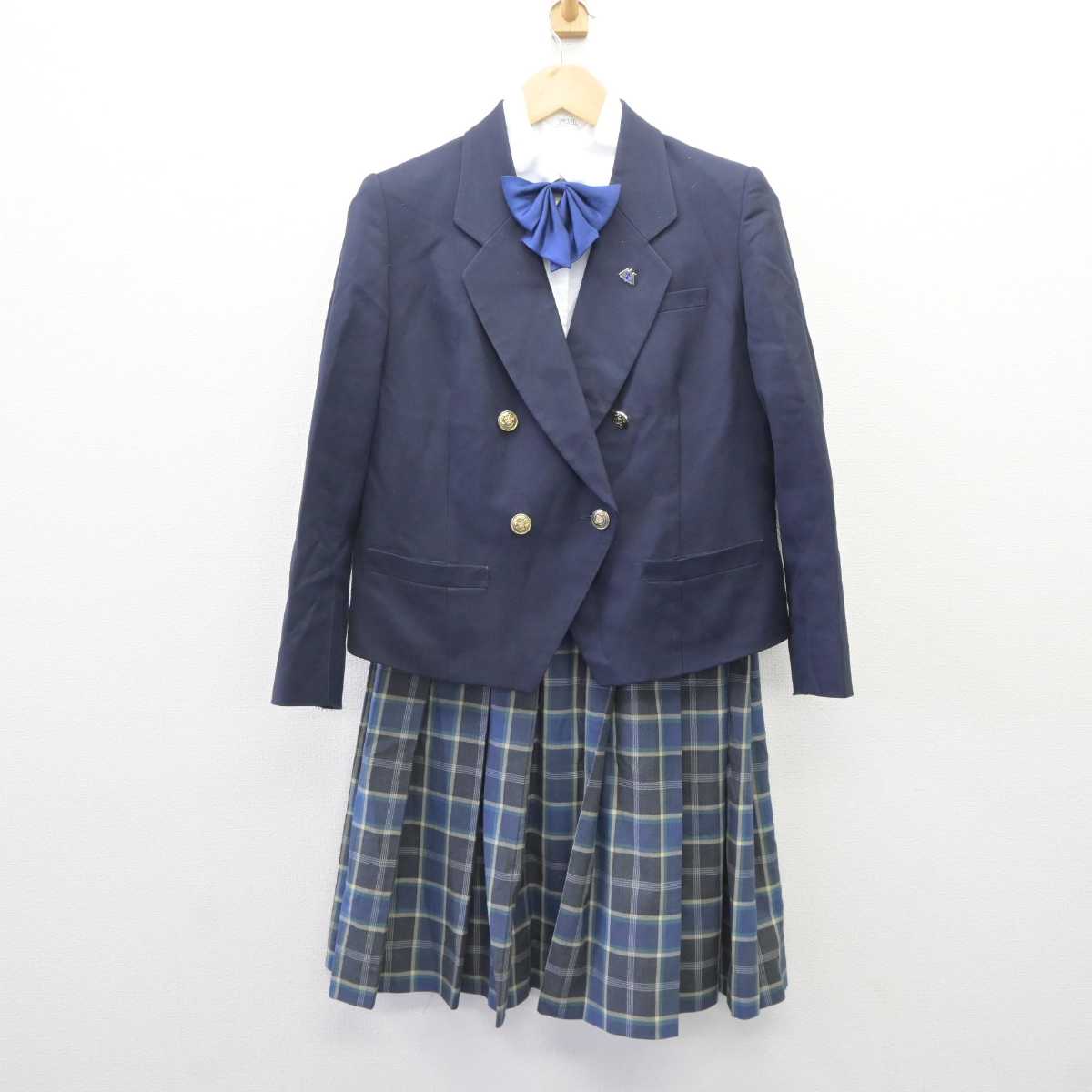 T)A636(中古) 群馬県 渋川女子高校 6点セット /M/L/W66/ブレザー