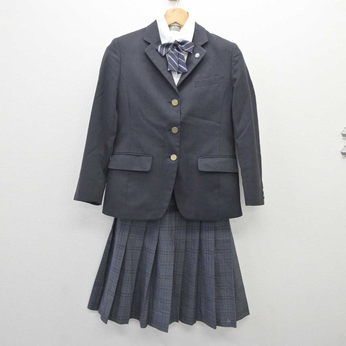 【中古】埼玉県 草加高等学校 女子制服 5点 (ブレザー・シャツ・スカート) sf060340