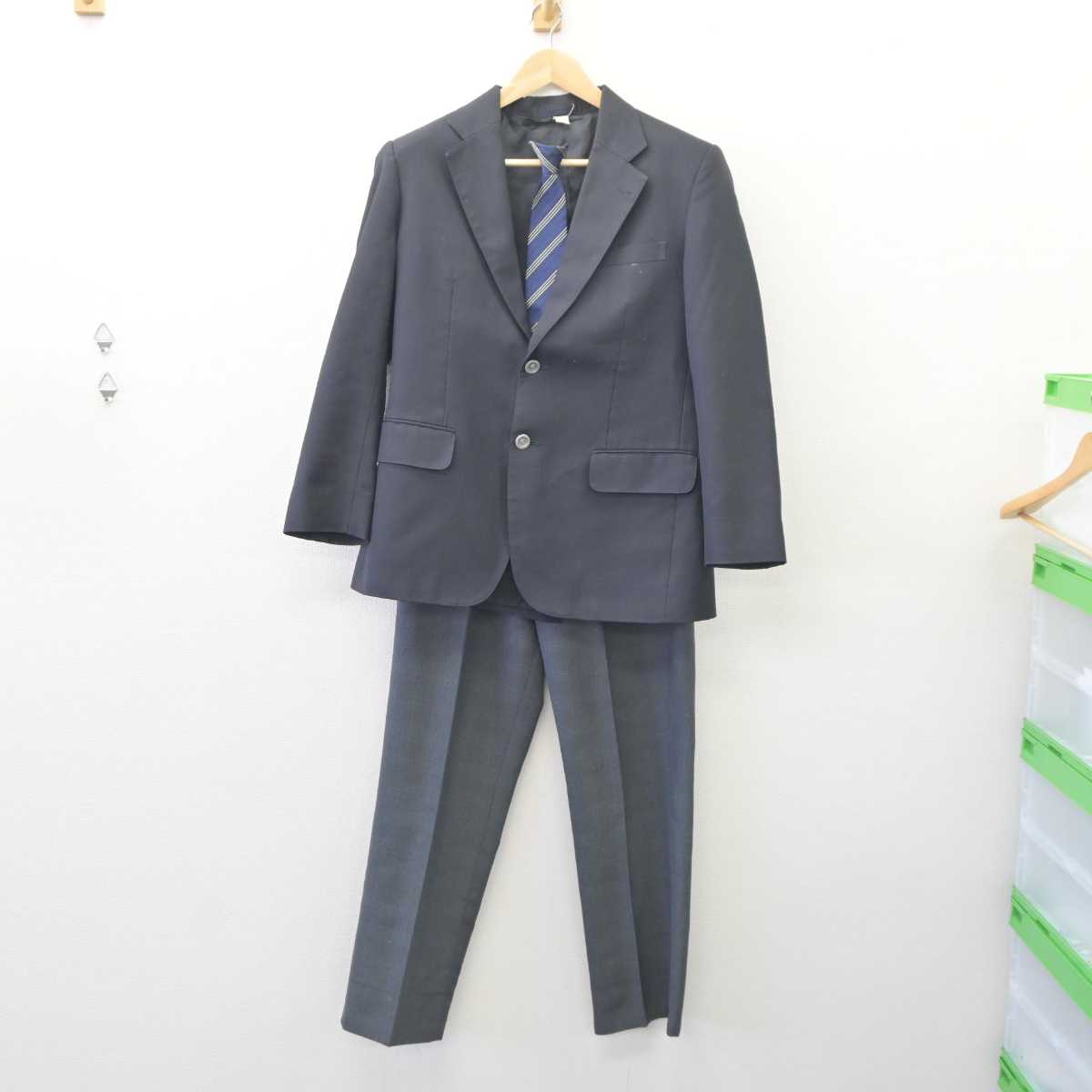 中古】東京都 調布市立第三中学校 男子制服 3点 (ブレザー