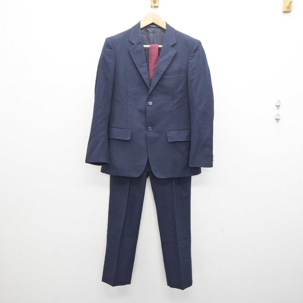 【中古】千葉県 柏中央高等学校 男子制服 3点 (ブレザー・ズボン) sf061017