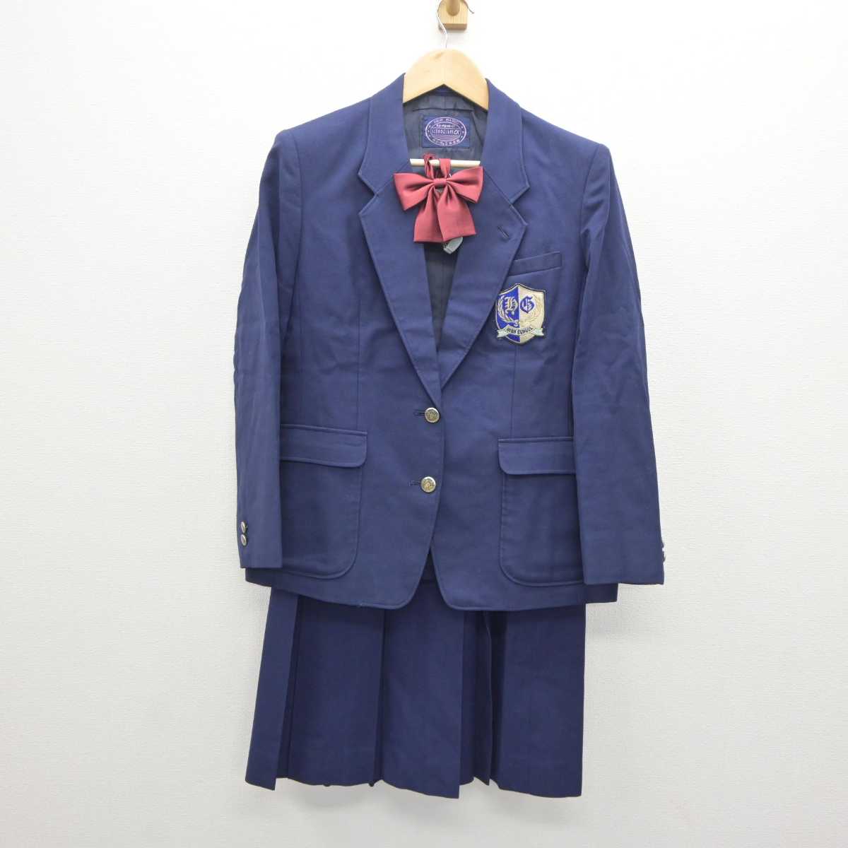 【中古】神奈川県 平塚学園高等学校 女子制服 4点 (ブレザー・ベスト・スカート) sf061025