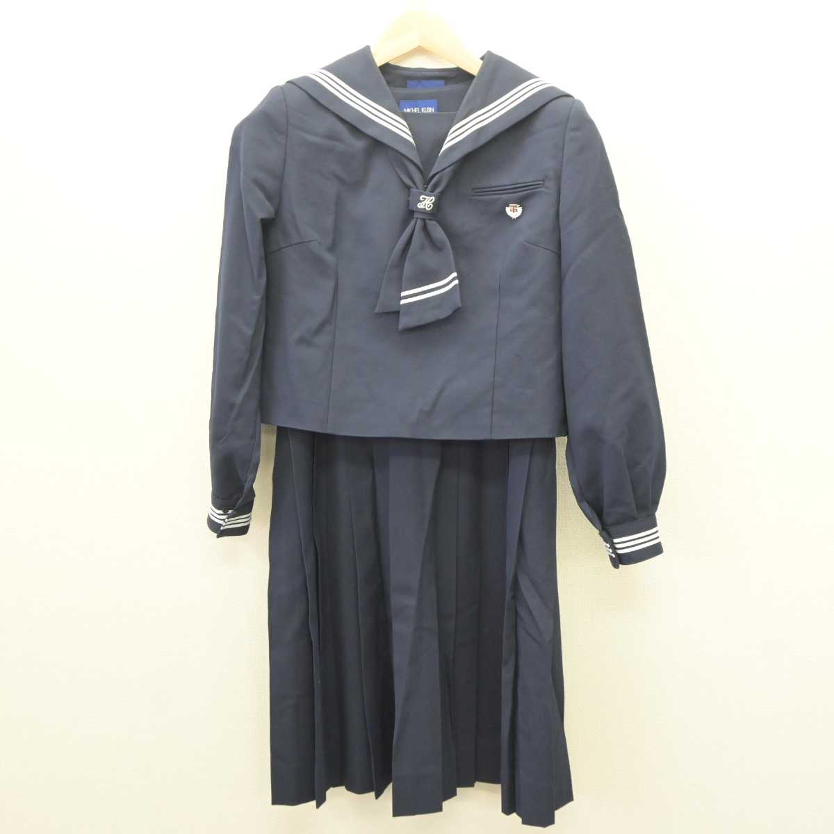 中古】千葉県 柏第二中学校 女子制服 4点 (セーラー服