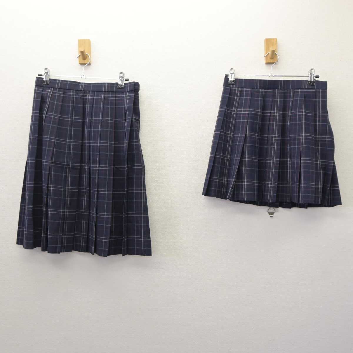 中古】神奈川県 百合丘高等学校 女子制服 3点 (スカート