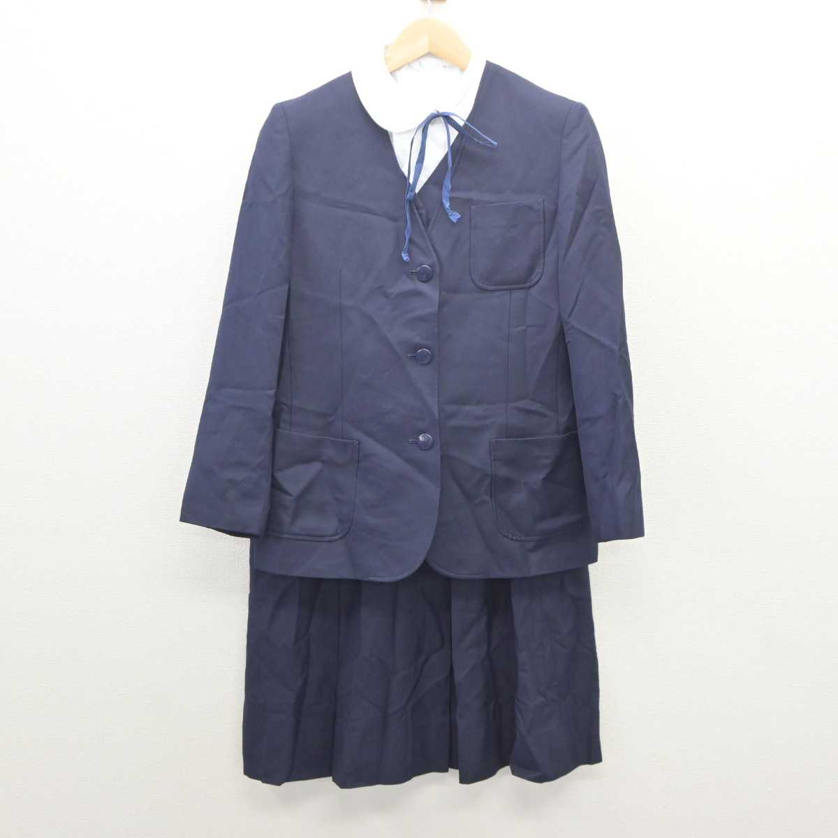 中古】埼玉県 新座第二中学校 女子制服 5点 (ブレザー・ベスト・シャツ・スカート) sf061121 | 中古制服通販パレイド