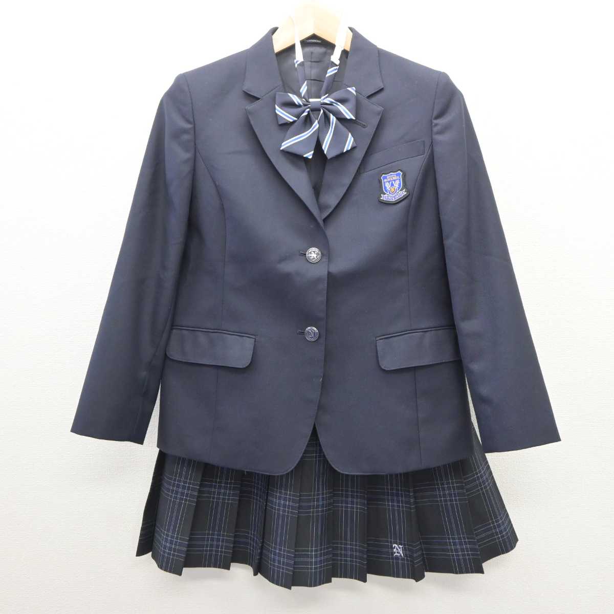 【中古】神奈川県 新羽高等学校 女子制服 4点 (ブレザー・スカート) sf061152