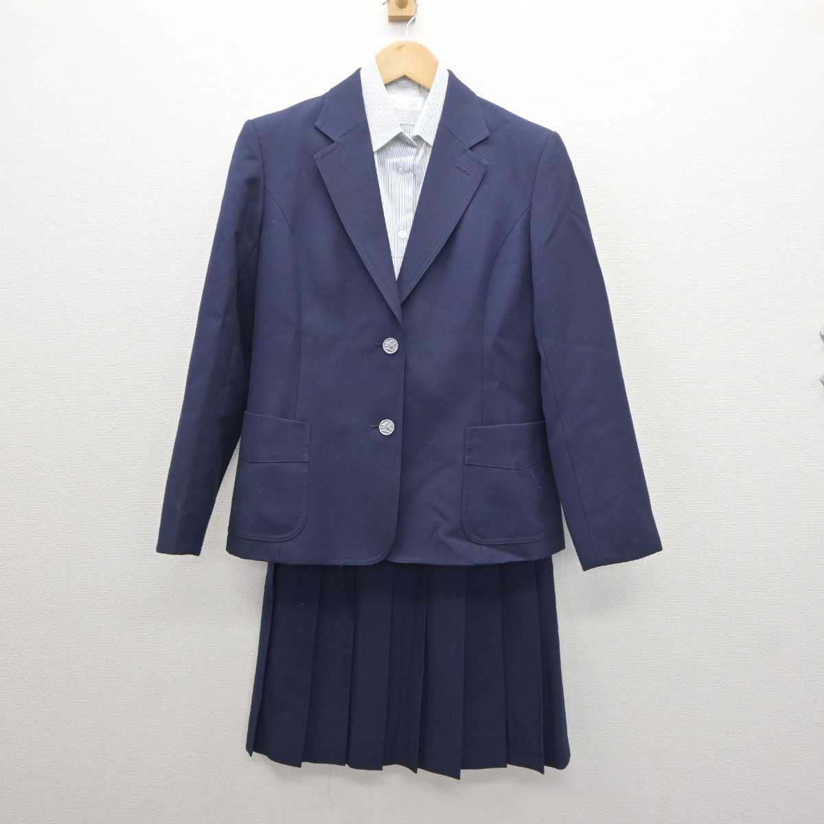 中古】神奈川県 大和西高等学校 女子制服 3点 (ブレザー・シャツ