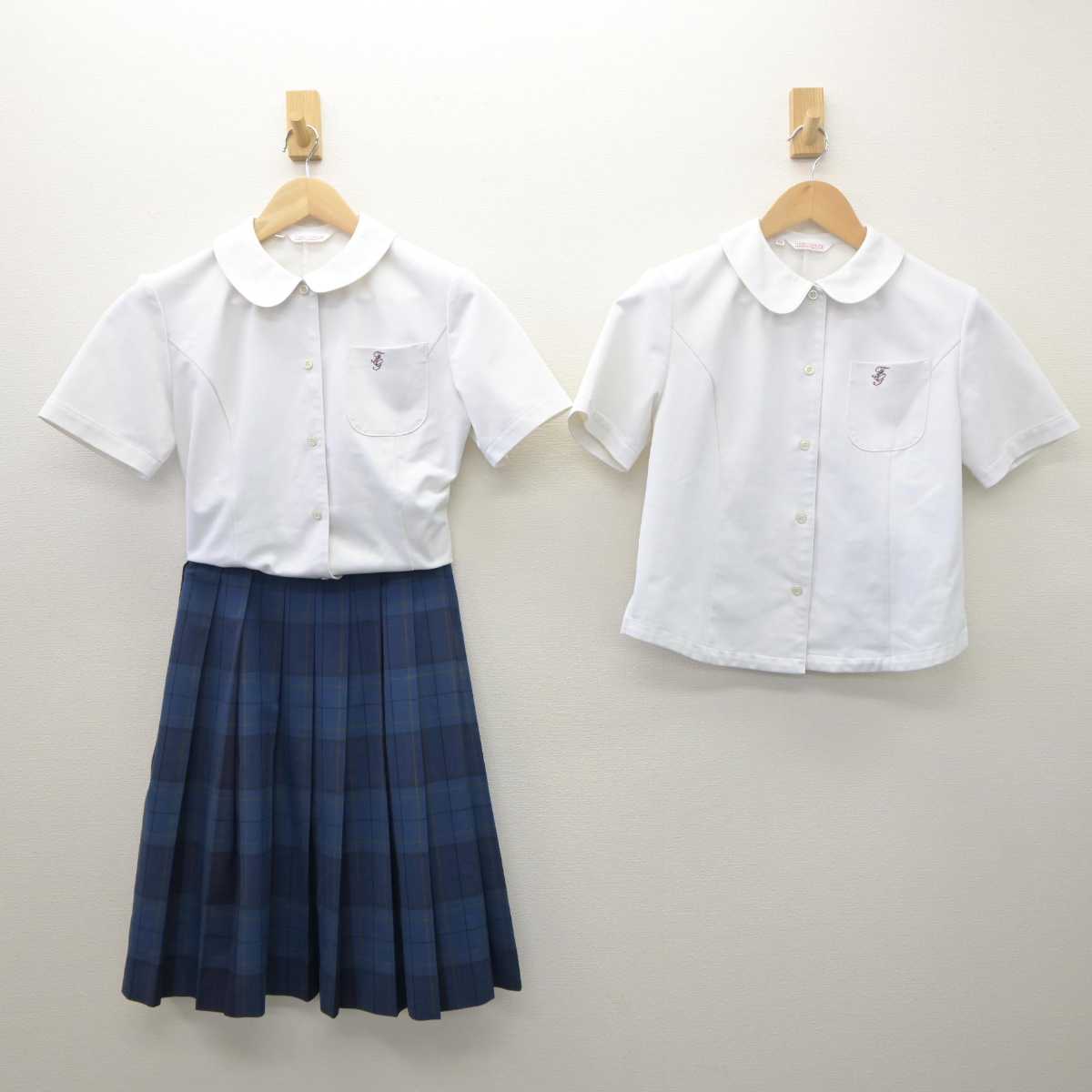 中古】福岡県 福岡女子高等学校 女子制服 3点 (シャツ・スカート) sf061419 | 中古制服通販パレイド