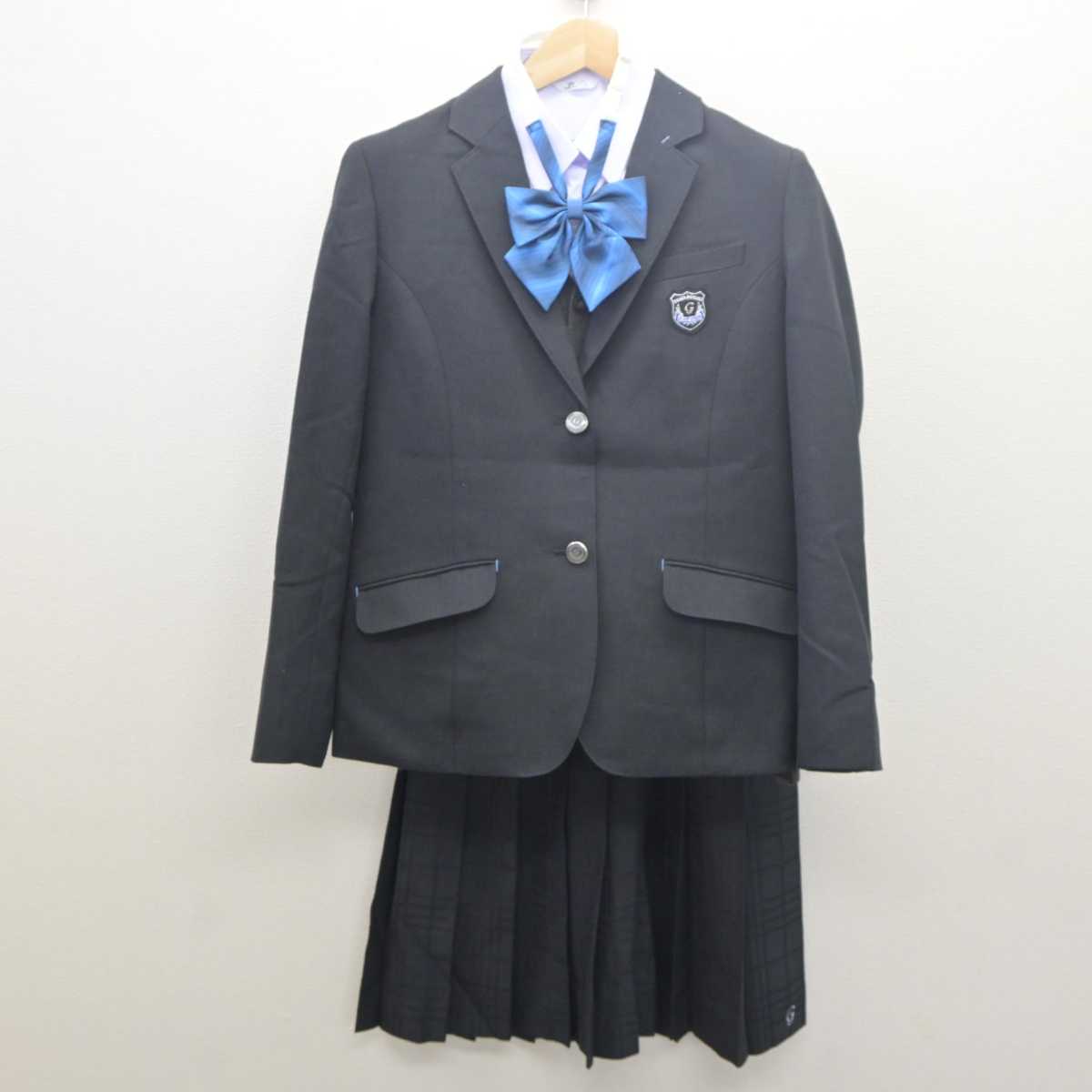 中古】大阪府 大阪暁光高等学校 女子制服 5点 (ブレザー・シャツ