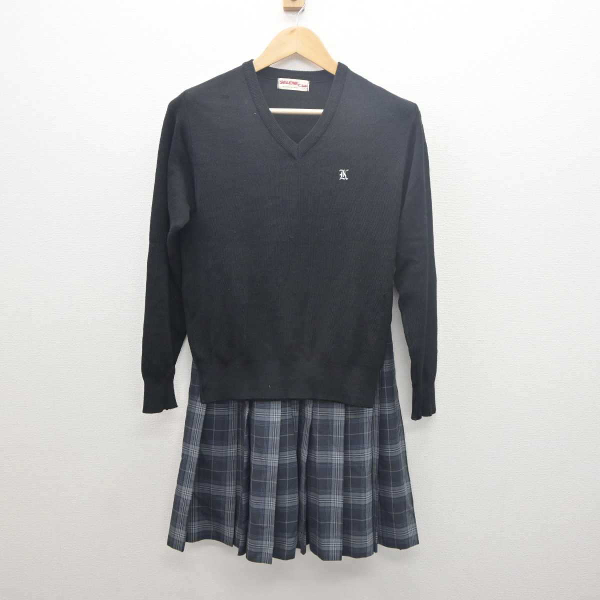 中古】愛知県 鶴城丘高等学校 女子制服 2点 (ニット・スカート) sf061621 | 中古制服通販パレイド