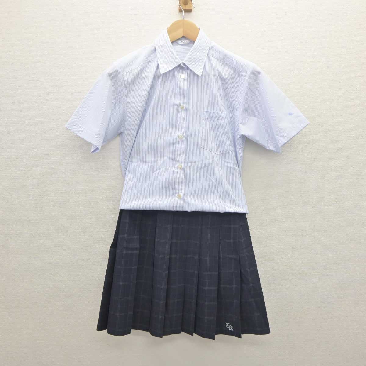 中古】千葉県 千葉経済大学附属高等学校 女子制服 2点 (シャツ・スカート) sf061627 | 中古制服通販パレイド