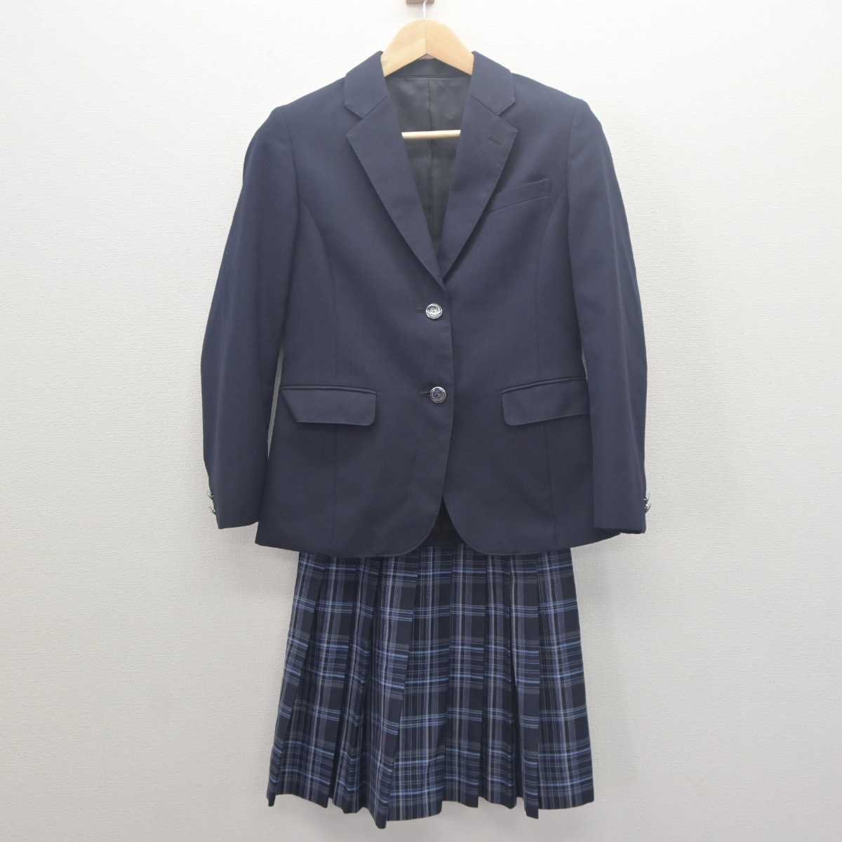 中古】東京都 六本木高等学校 女子制服 4点 (ブレザー・スカート
