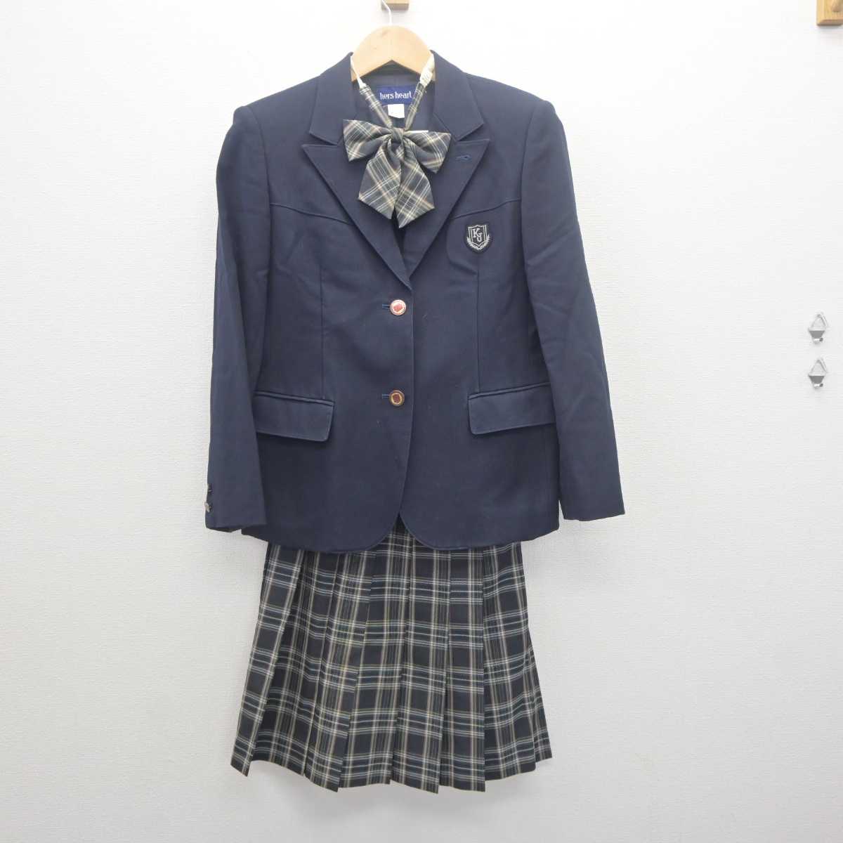 【中古】鹿児島県 鹿児島情報高等学校 女子制服 3点 (ブレザー・スカート) sf061992