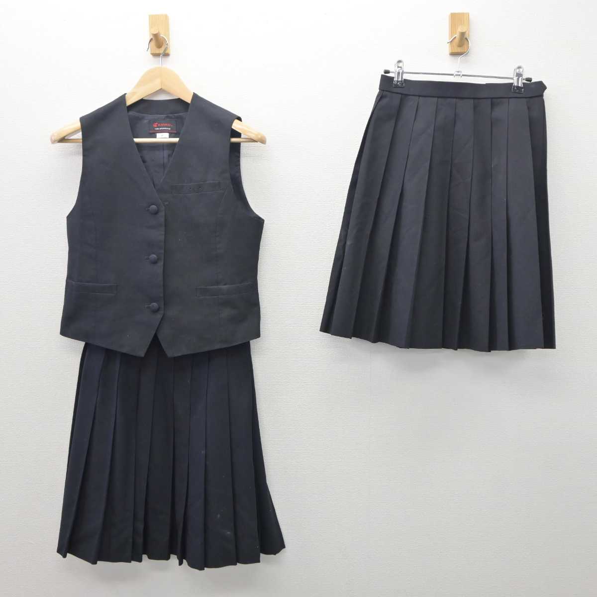 中古】千葉県 京葉高等学校 女子制服 3点 (ベスト・スカート) sf062248 | 中古制服通販パレイド