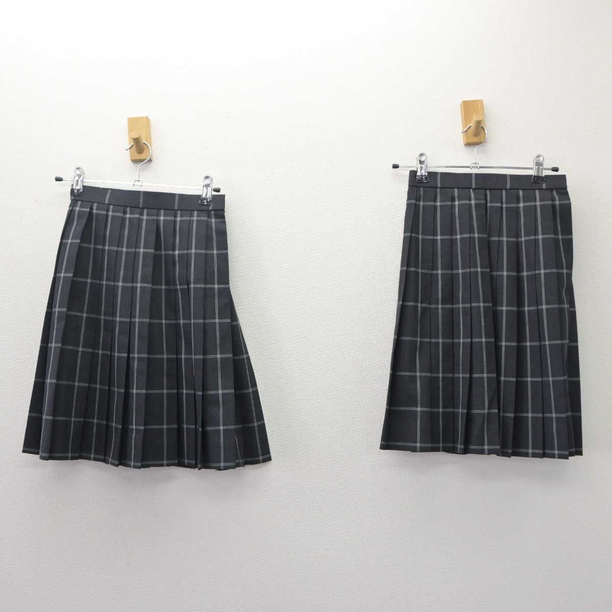 【中古】東京都 かえつ有明中学校・高等学校 女子制服 2点 (スカート) sf062433