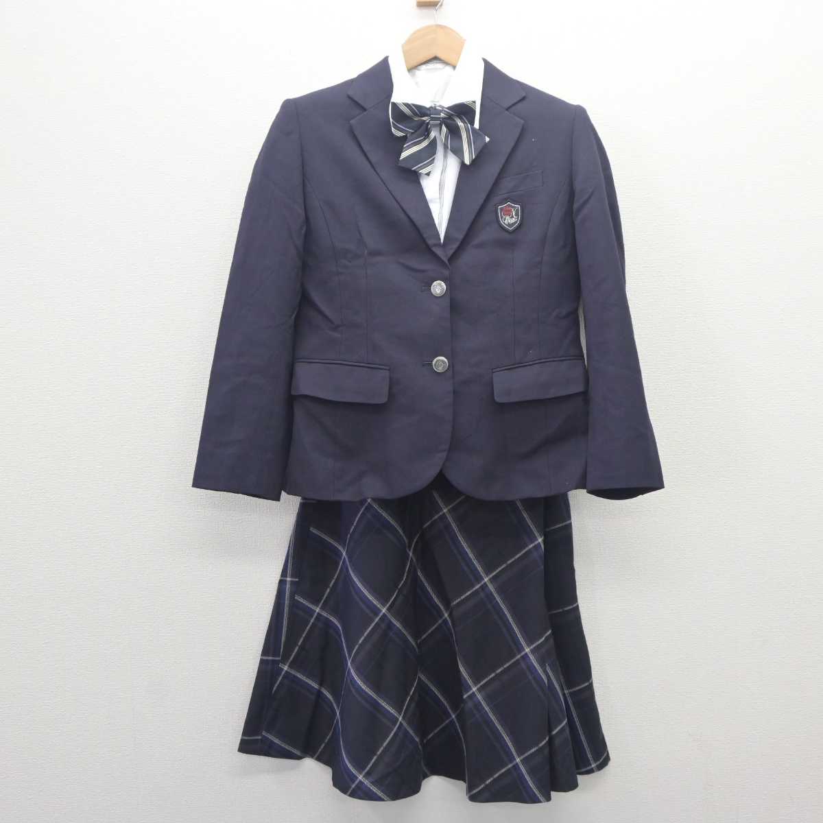 中古】愛知県 名古屋大谷高等学校 女子制服 5点 (ブレザー・ニット