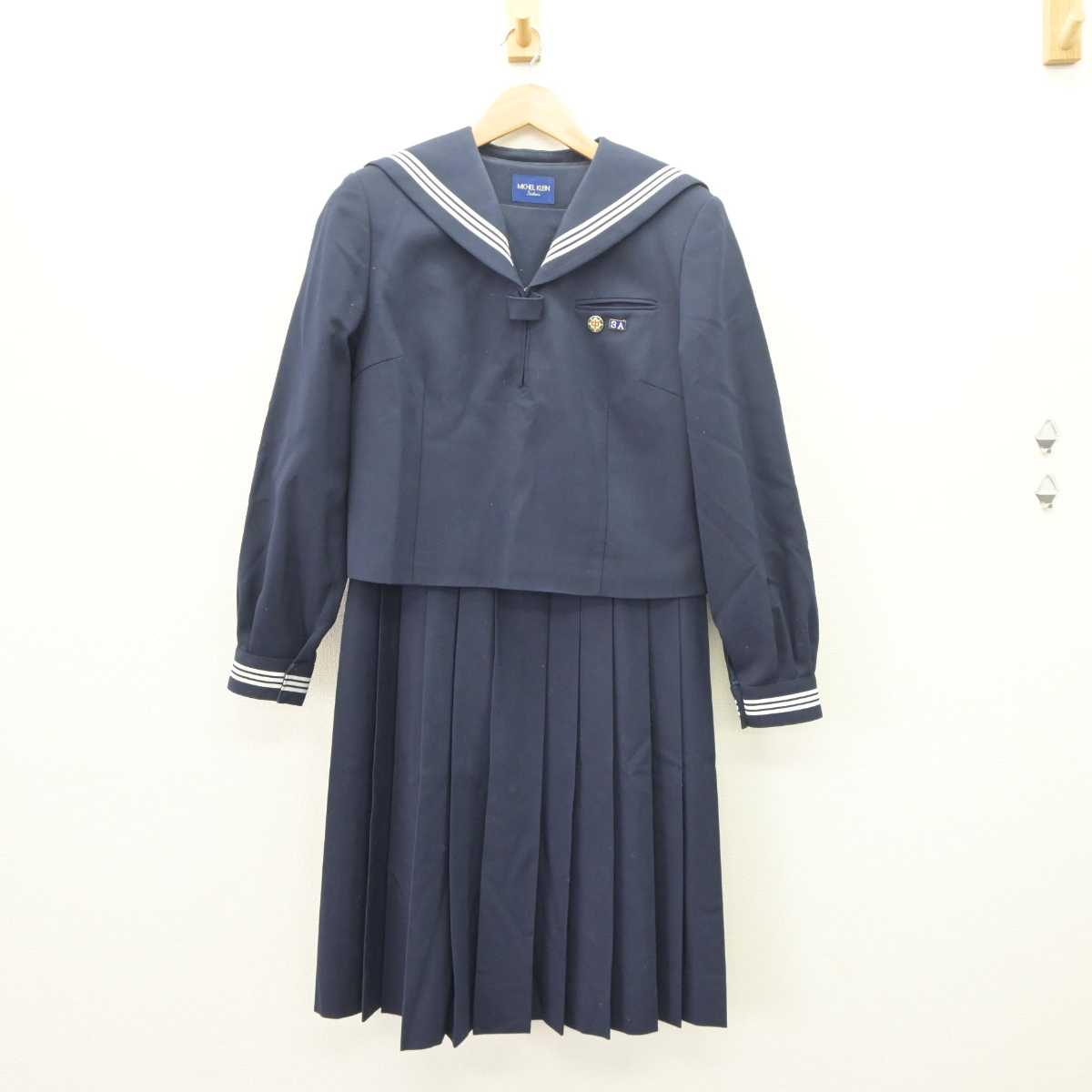 中古】東京都 千登世橋中学校 女子制服 4点 (セーラー服 中古】東京都 千登世橋中学校 女子制服 4点 (セーラー服