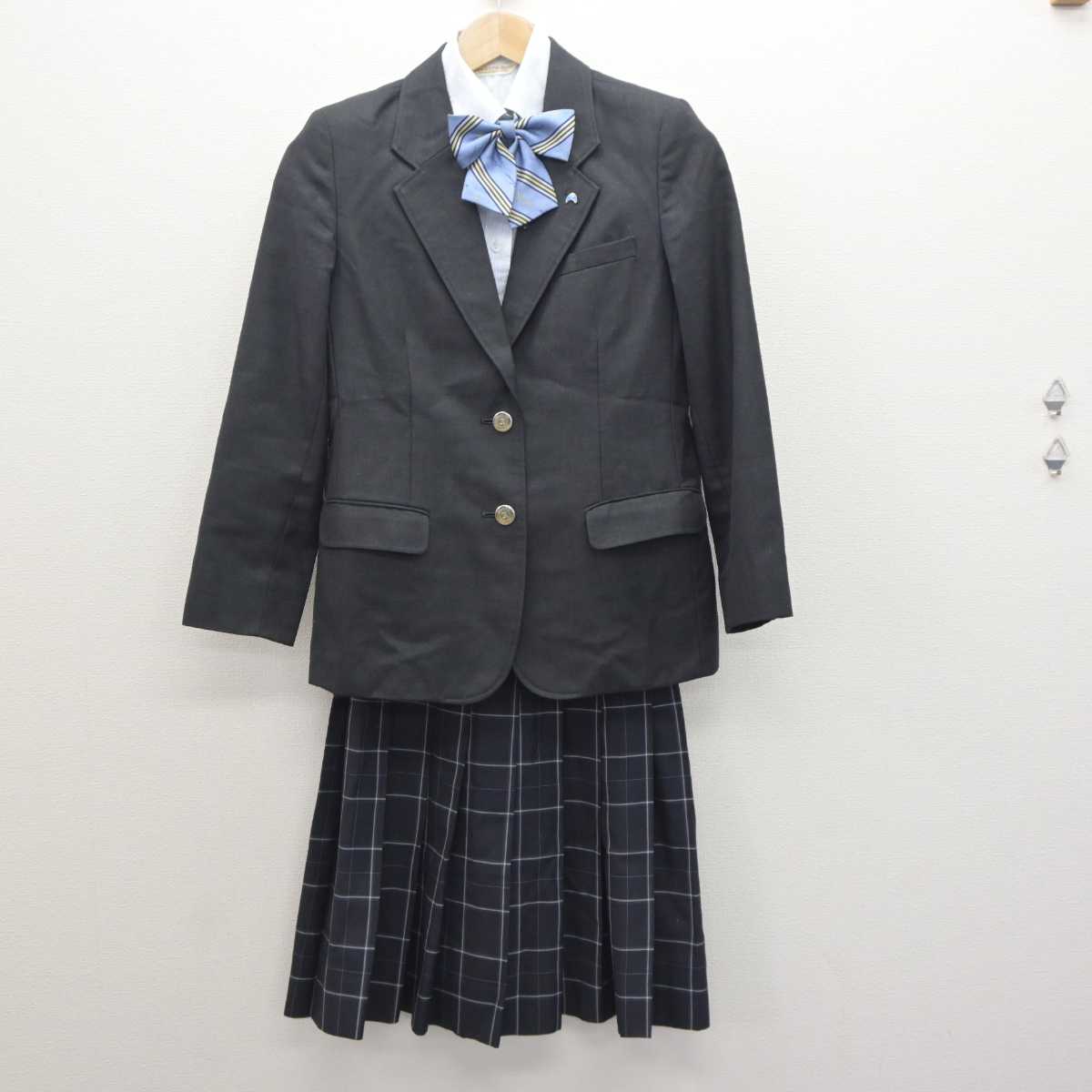 中古】京都府 南陽高等学校 女子制服 6点 (ブレザー・シャツ