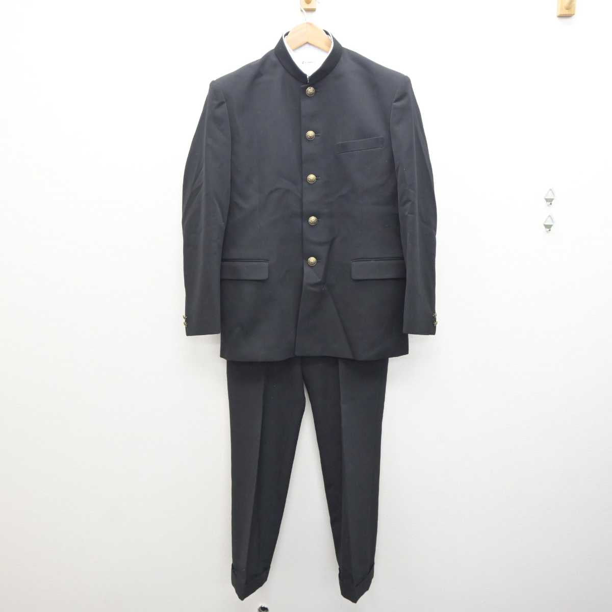 【中古】大阪府 市岡東中学校 男子制服 3点 (学ラン・シャツ・ズボン) sf063235