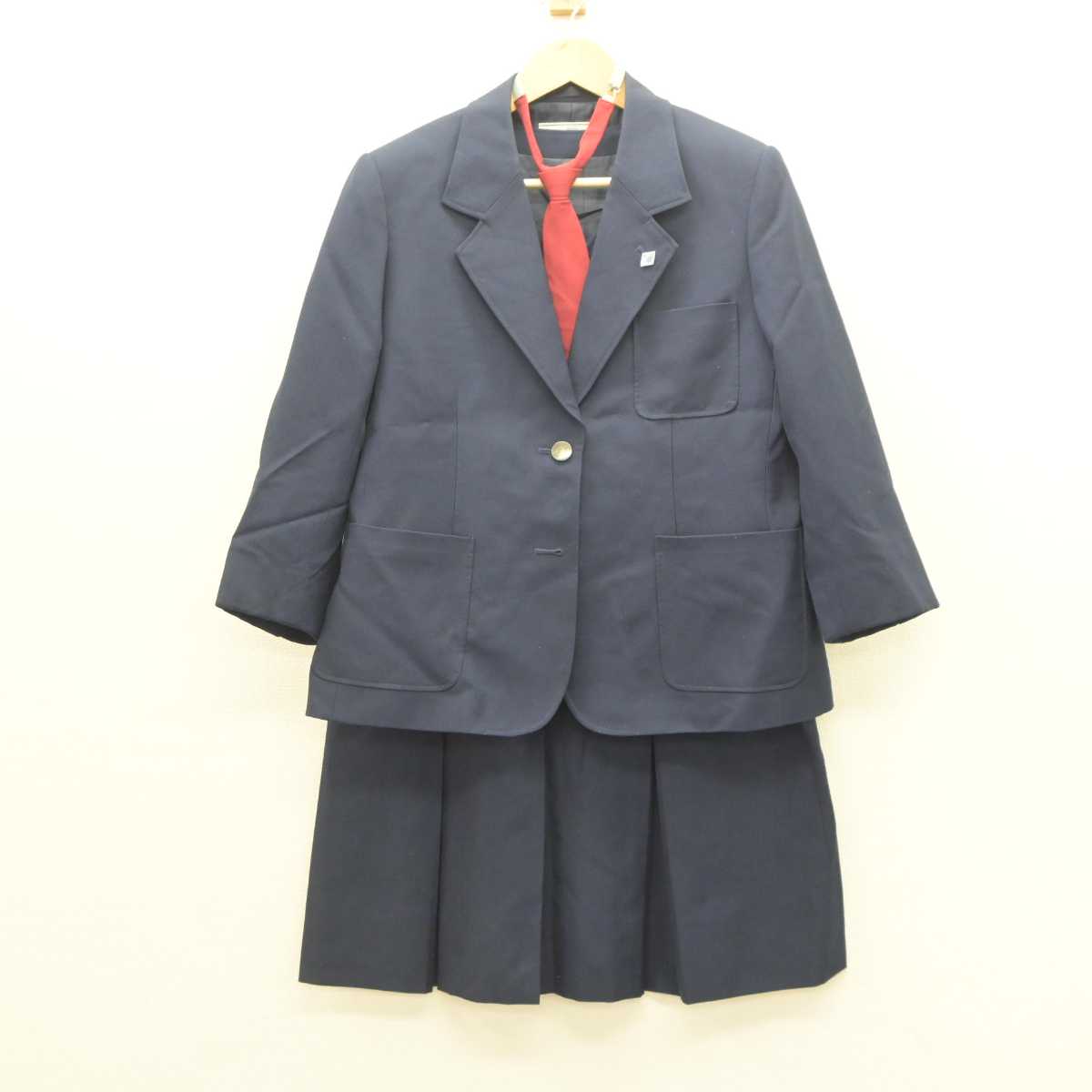 中古】神奈川県 鴨志田中学校 女子制服 5点 (ブレザー・ベスト