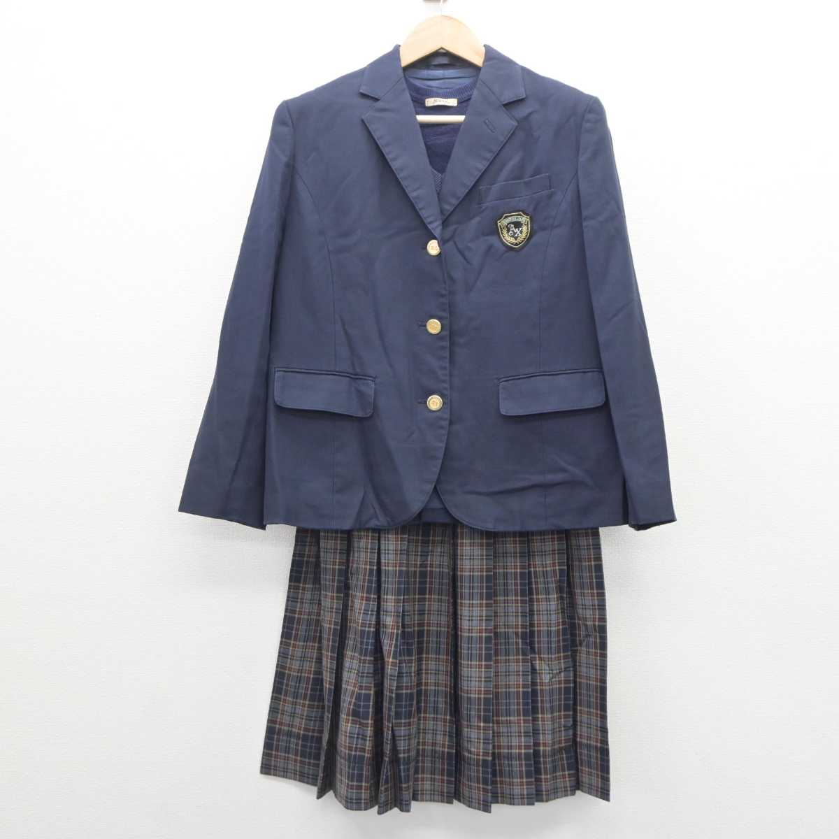 中古】東京都 足立区立第十中学校 女子制服 3点 (ブレザー・ニットベスト・スカート) sf063276 | 中古制服通販パレイド