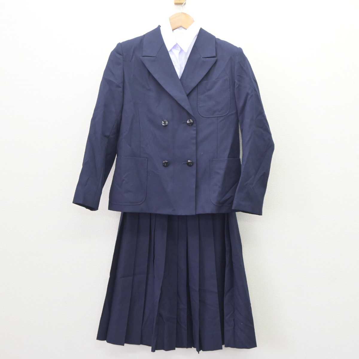 【中古】大阪府 大阪市立東中学校 女子制服 4点 (ブレザー・ベスト・シャツ・スカート) sf063330