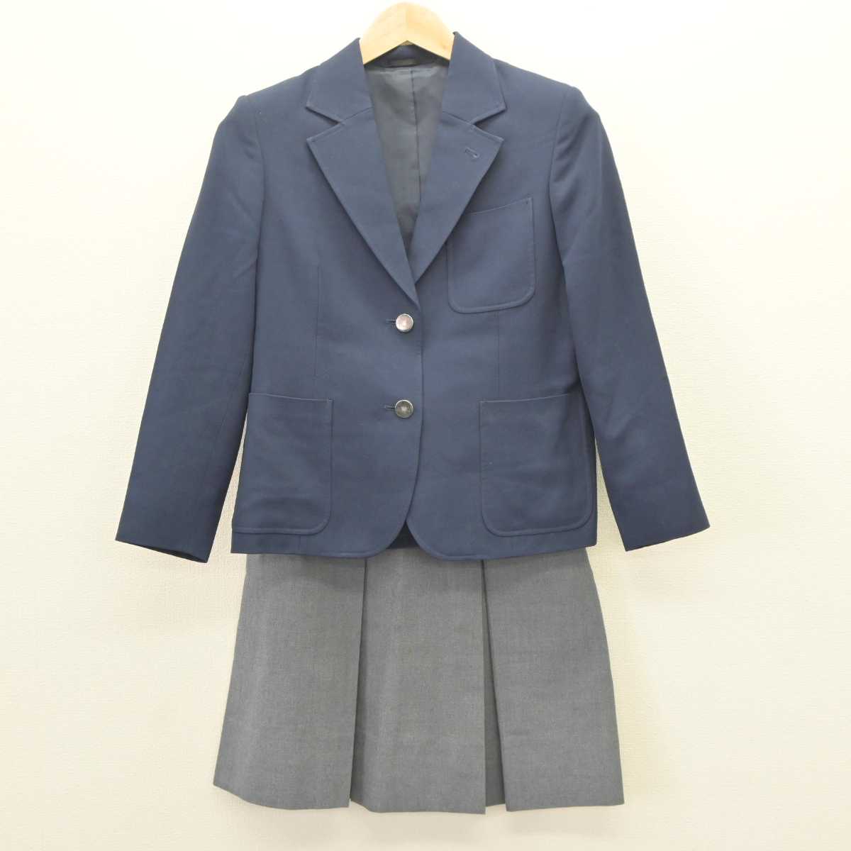 【中古】神奈川県 日吉台西中学校 女子制服 3点 (ブレザー・ベスト・スカート) sf063463