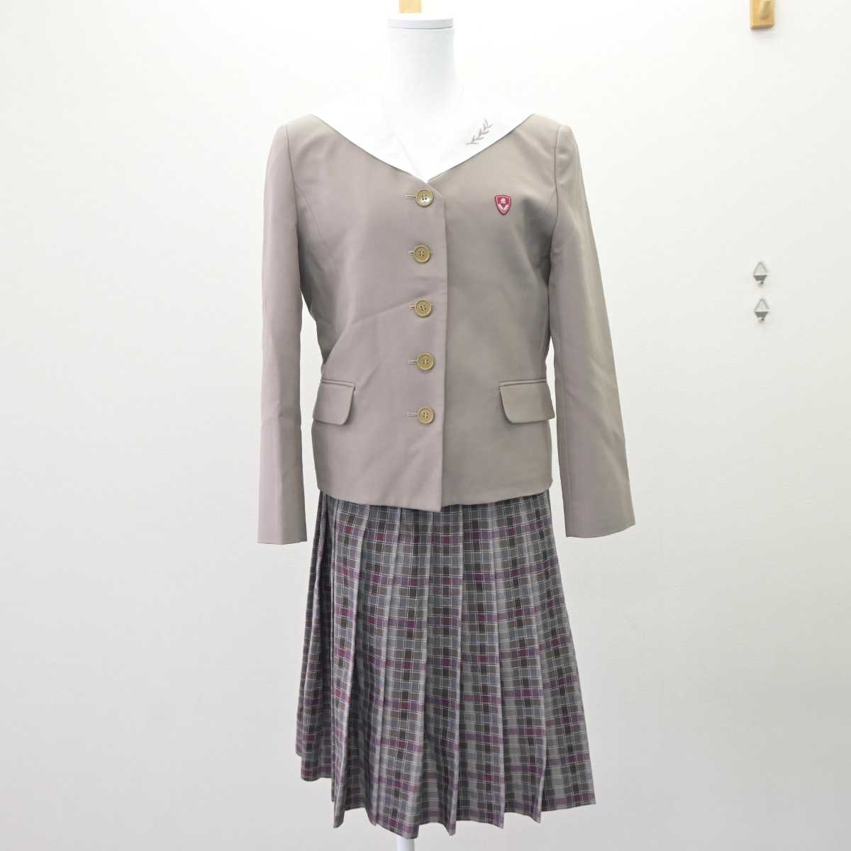 【中古】愛知県 名城大学附属高等学校 女子制服 4点 (ブレザー・ニット・セーラー服・スカート) sf063587