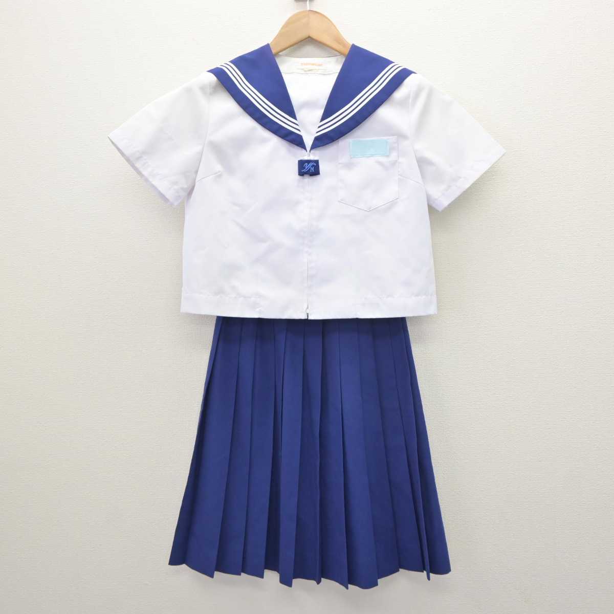 中古】大分県 稙田南中学校 女子制服 2点 (セーラー服・スカート