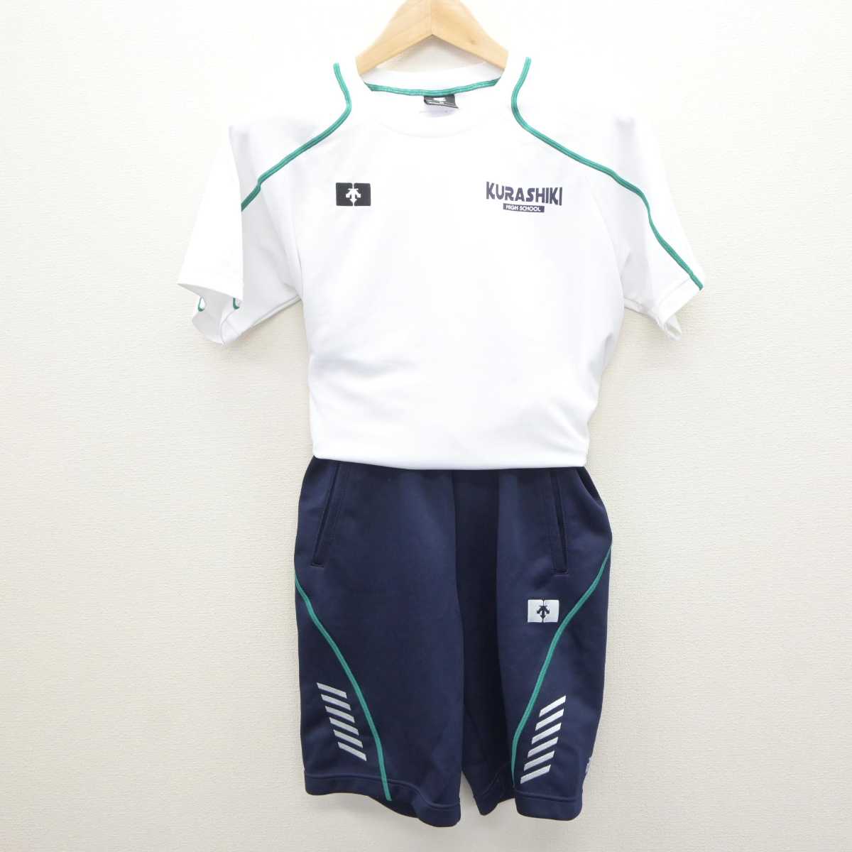 中古】岡山県 倉敷高等学校 女子制服 2点 (体操服 上・体操服 下