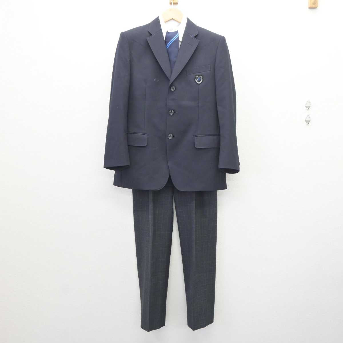 【中古】香川県 香川高等専門学校 男子制服 4点 (ブレザー・シャツ・ズボン) sf064415