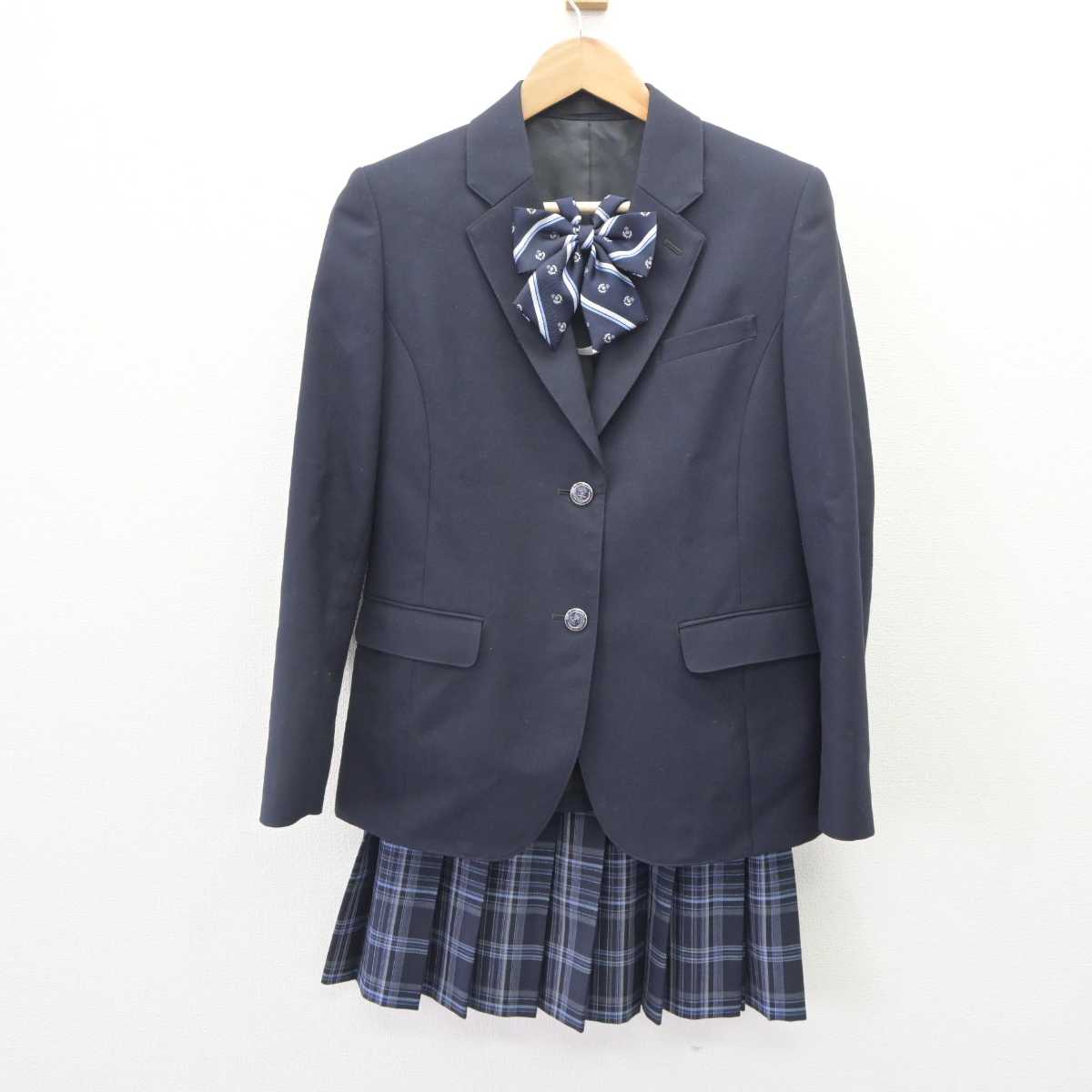 中古】東京都 六本木高等学校 女子制服 4点 (ブレザー・スカート