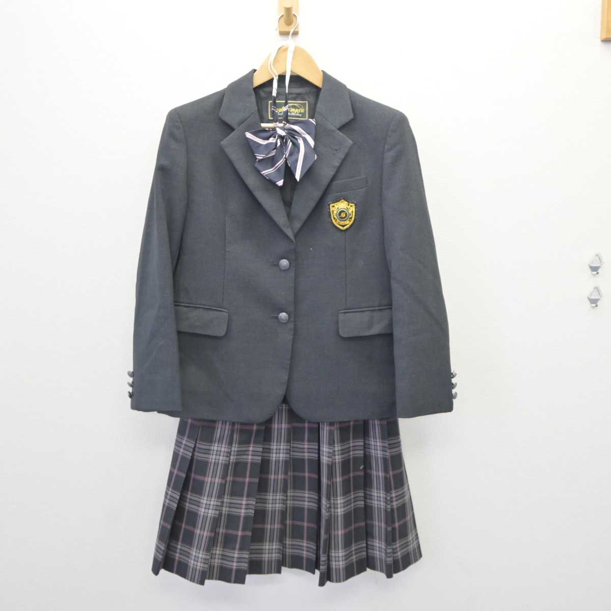 中古】東京都 成立学園中学高等学校 女子制服 3点 (ブレザー 中古】東京都 成立学園中学高等学校 女子制服 3点 (ブレザー