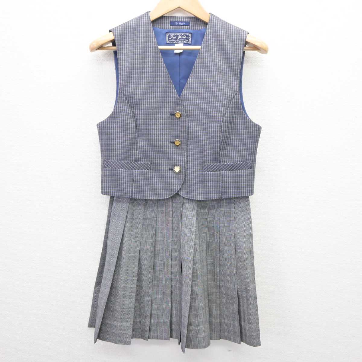 中古】群馬県 前橋工業高等学校 女子制服 2点 (ベスト・スカート) sf064981 | 中古制服通販パレイド