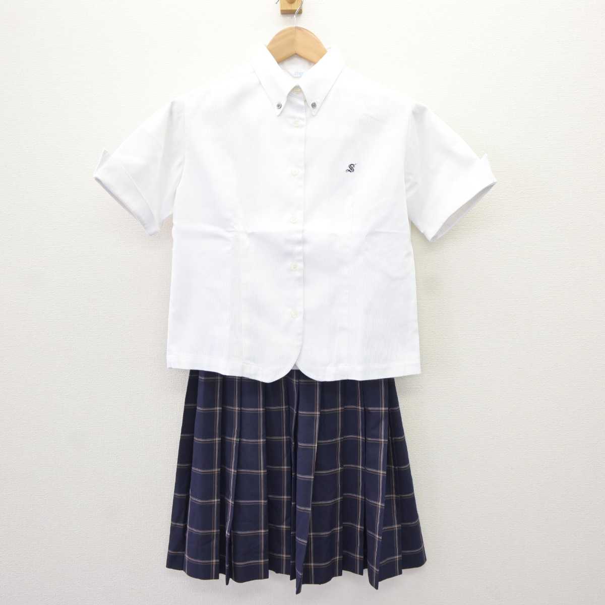 中古】栃木県 作新学院高等学校 女子制服 3点 (シャツ・スカート) sf065312 | 中古制服通販パレイド