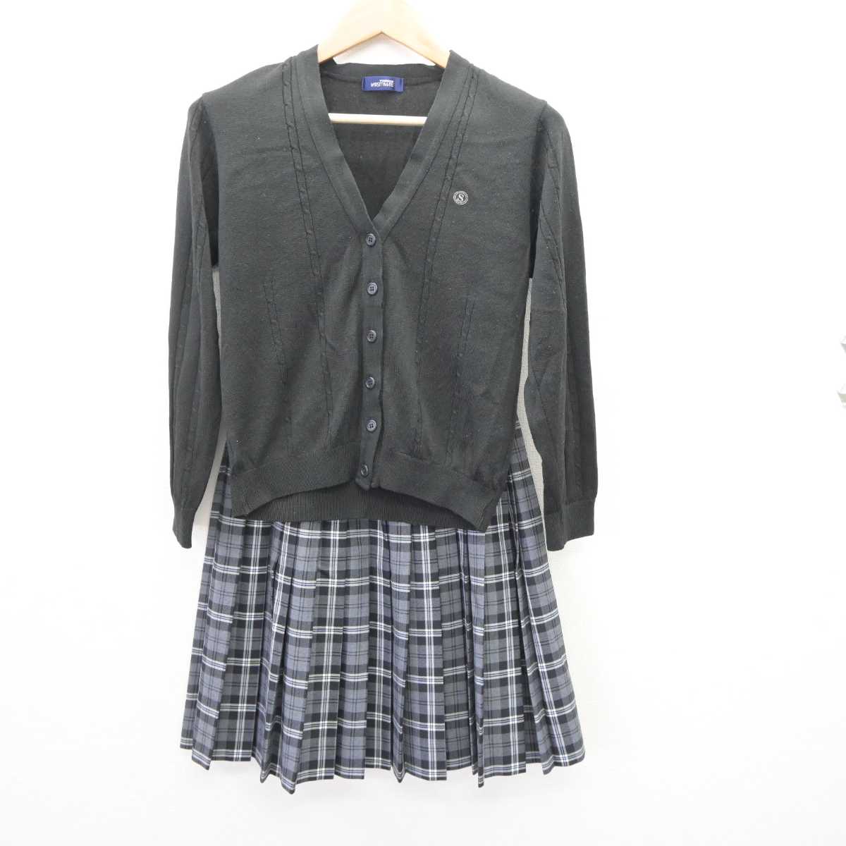 中古】千葉県 八千代松陰高等学校 女子制服 2点 (ニット・スカート) sf065626 | 中古制服通販パレイド