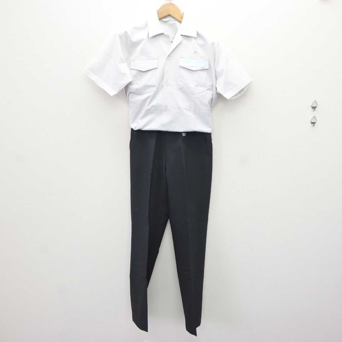 中古】大分県 坂ノ市中学校 男子制服 2点 (シャツ・ズボン) sf065693